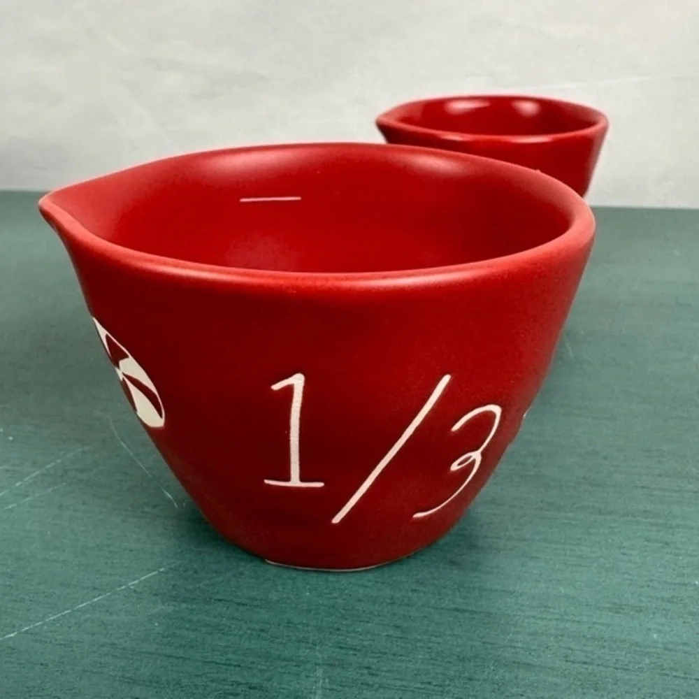 NWT‎ Rae dunn peppermint measuring cups Christmas
